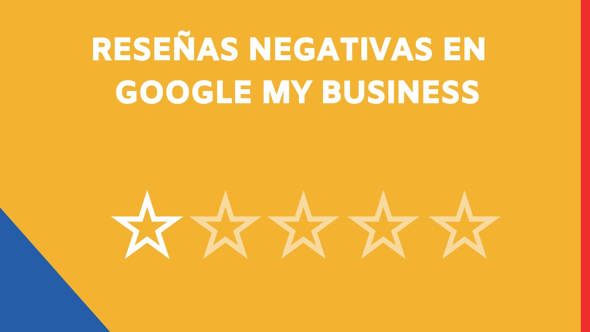 reseñas negativas en google my business