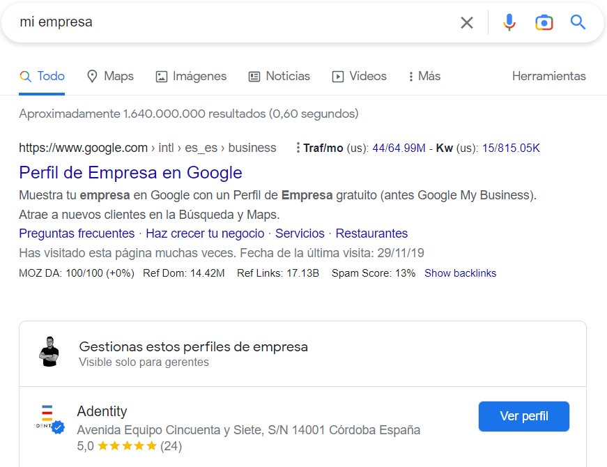 Como hacer login en Google My Business