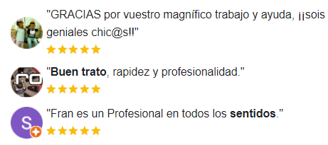 Visualización de reseñas destacadas de una empresa local en Google