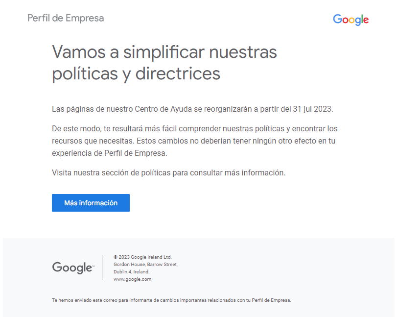 GBP simplifica sus políticas y directrices