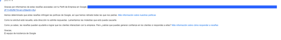 Eliminar Reseñas Google