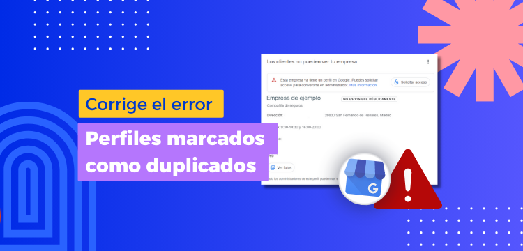 Perfil de Empresa marcado como duplicado como solucionarlo