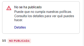 Imagen de una reseña no publicada