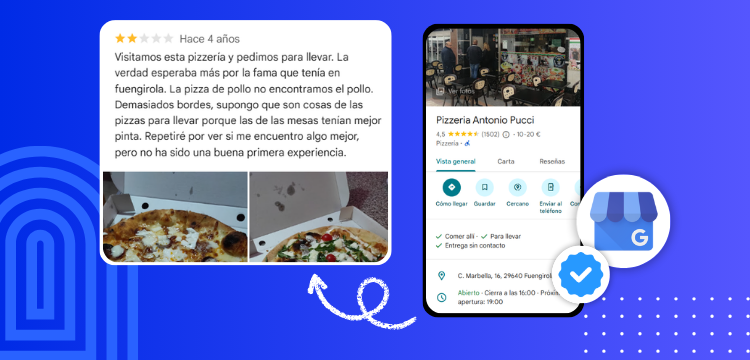 reseña negativa informal pero que no infringe las políticas de google